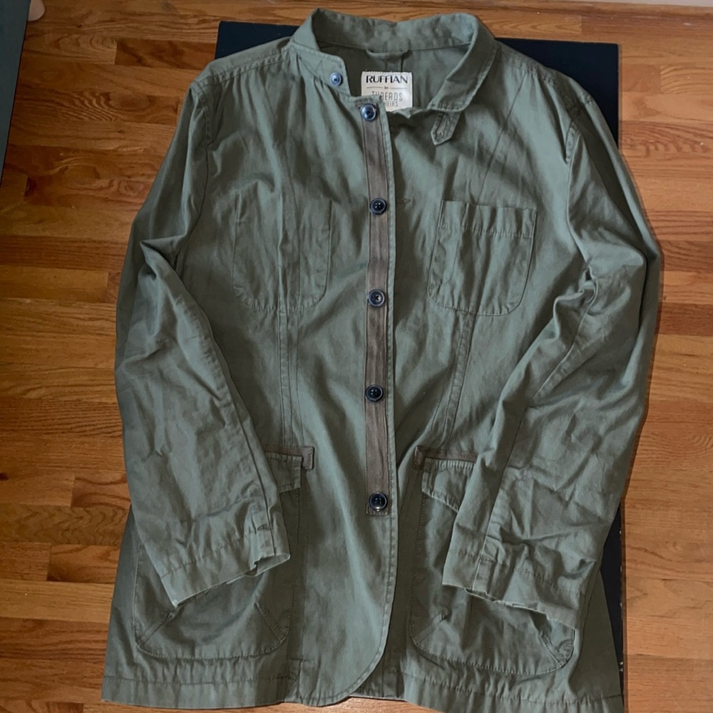 Ruffian for Threads and Heirs Army Green Jacket XL